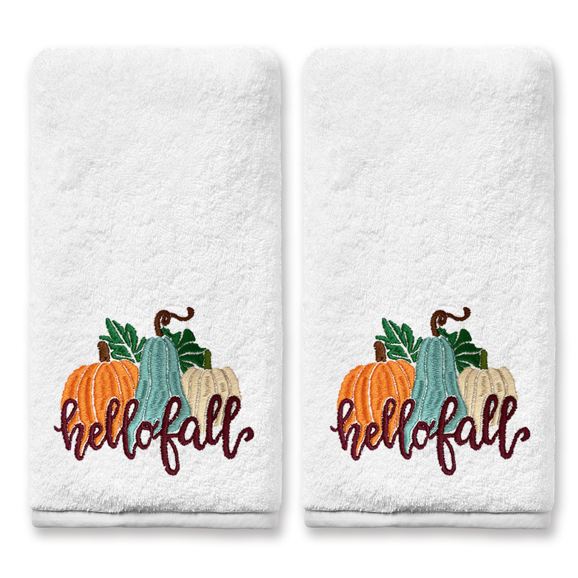 FUTBU Embroidered Pumpkin Towels