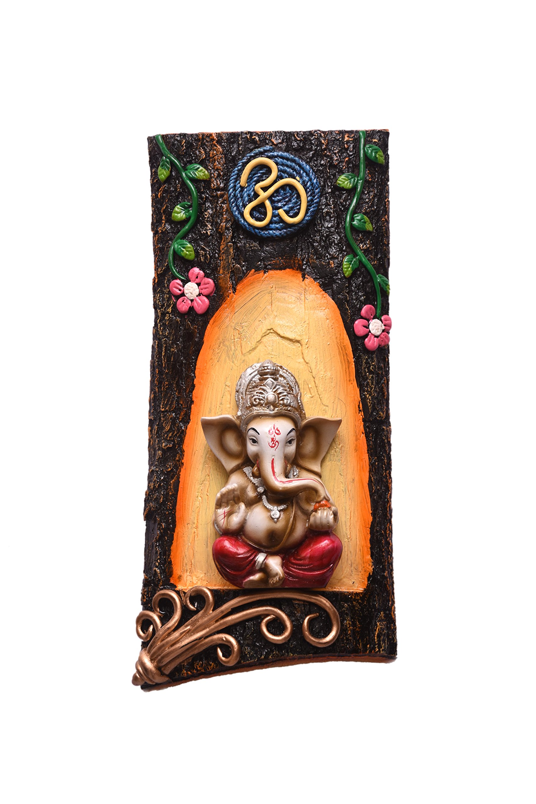 B ASH ARTS Creation Om Ganesh - Wall Hanging for Home Decor | Gift | Size 9.7 inches | Code H.P.-6-image-16