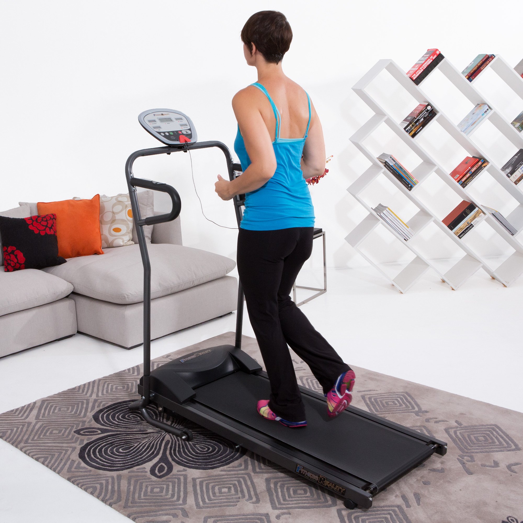 Fitness Reality Tre5000 Compact Folding Electric Treadmill With