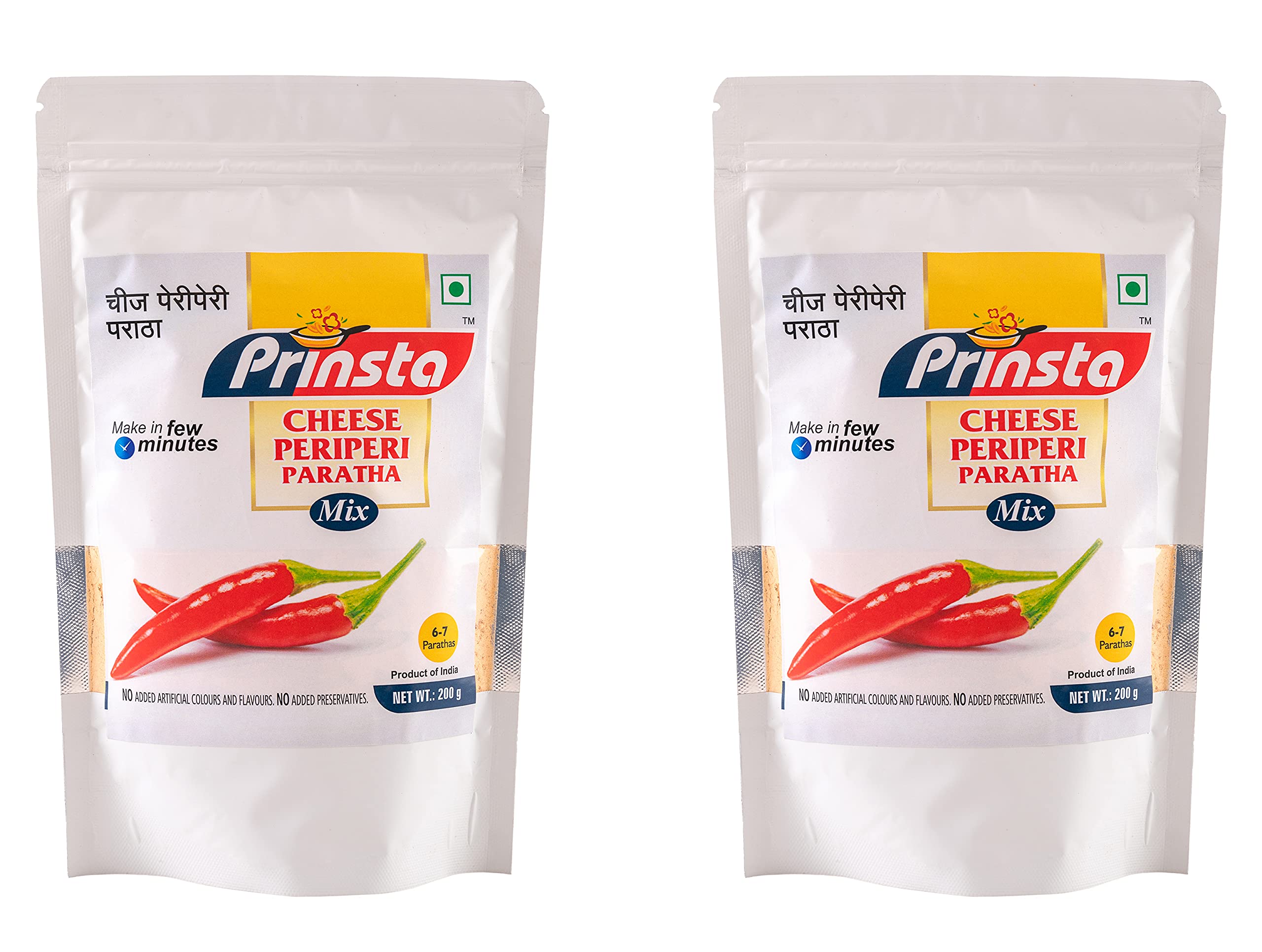 Buy Prinsta Cheese Periperi Paratha Mix + Cheese Periperi Paratha Mix(2