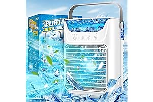 Portable Bedroom Air Conditioner, Evaporative Cooler Fan with Cool Mist and Night Light