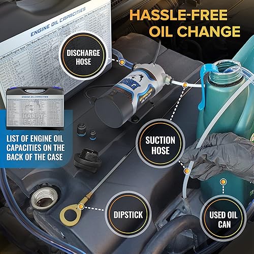 Miniatura 4 de Harpy Eagle Bomba extractora de cambio de aceite eléctrica 1224 V 100 W, extractor de líquido de hange de aceite, bomba de transferencia de succión