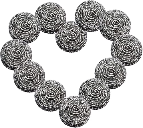 Miniatura 9 de Paquete de 6 esponjas de acero inoxidable almohadilla de esponja mágica limpiador de lana de acero para cocina baño limpieza de suelos