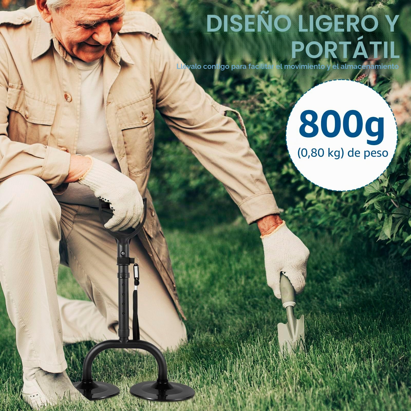 Ancianos Asistente para sentarse cama, ayuda para levantarse del sofá, ayuda a levantarse para personas mayores, 5 niveles de altura ajustable, ideal para mayor seguridad y comodidad al