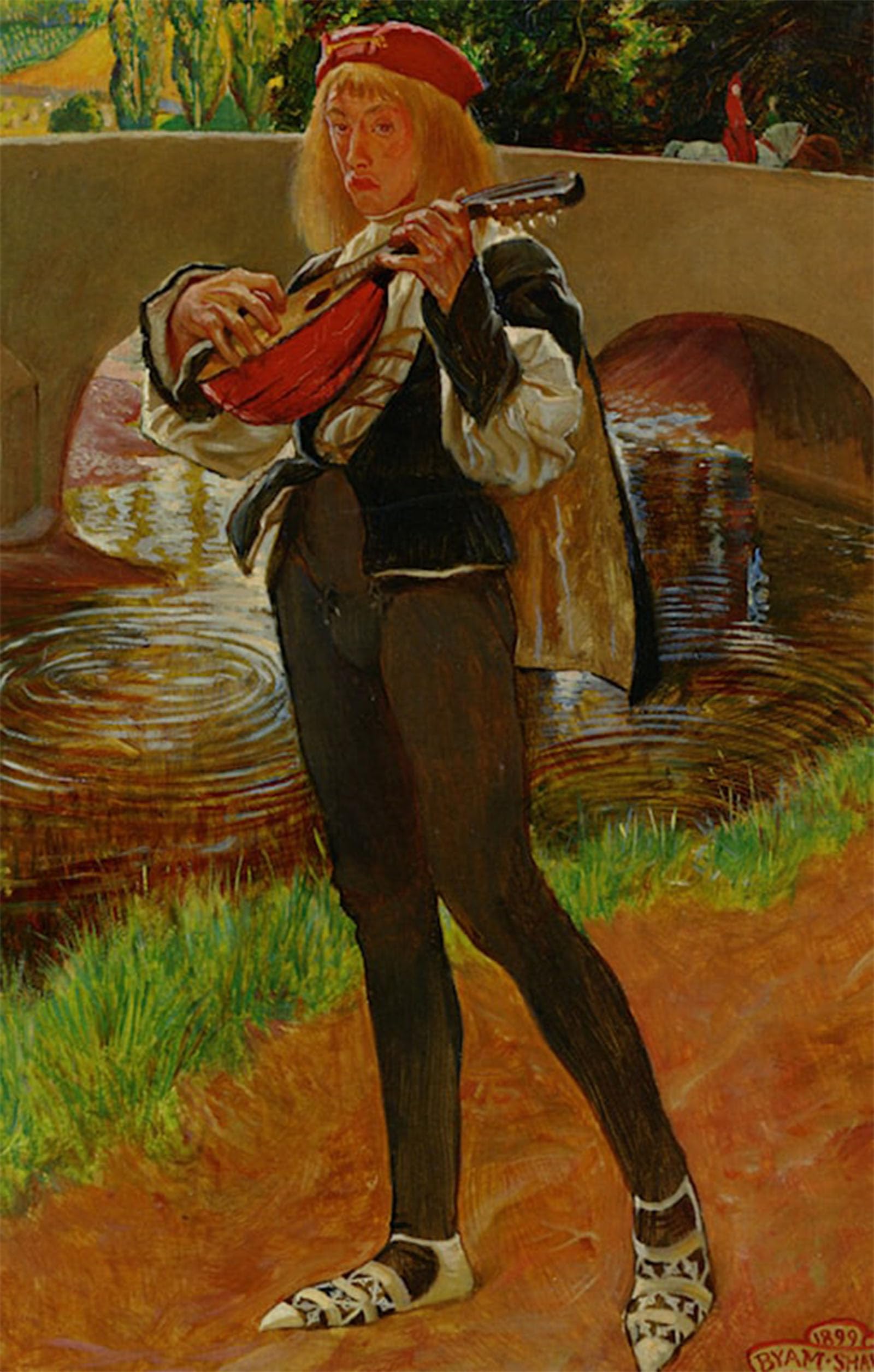 SERENDIPITP Aesthetic Poster Photo Wall Print Retro Picture the Bard by John Byam Liston Shaw Modern Wall Artwork for Home Decor 60x90cm
