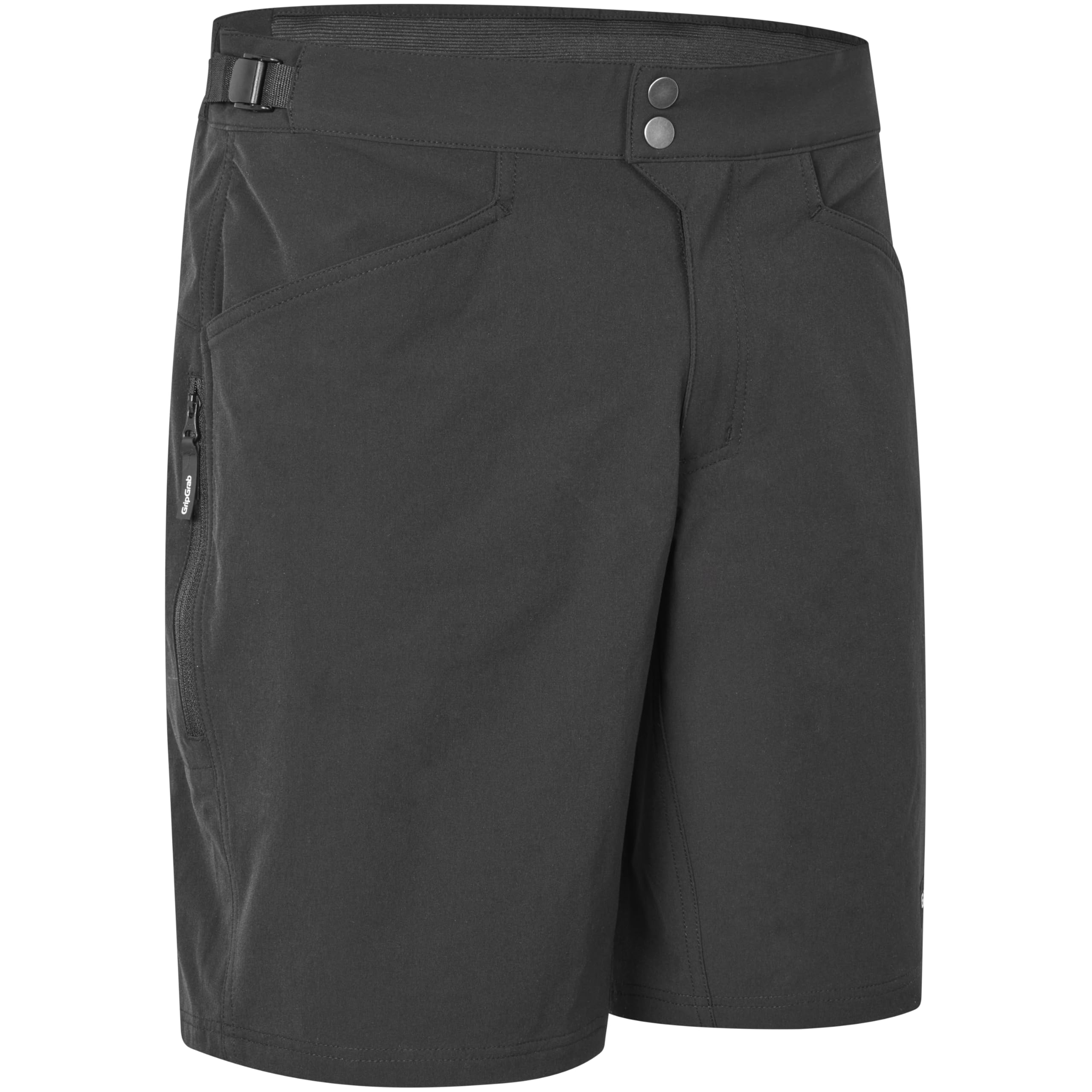 GripGrab EXPLR Technical Cycling Shorts MTB Mountain Bike Gravel Baggy Shorts Unpadded Breathable with Pockets Black
