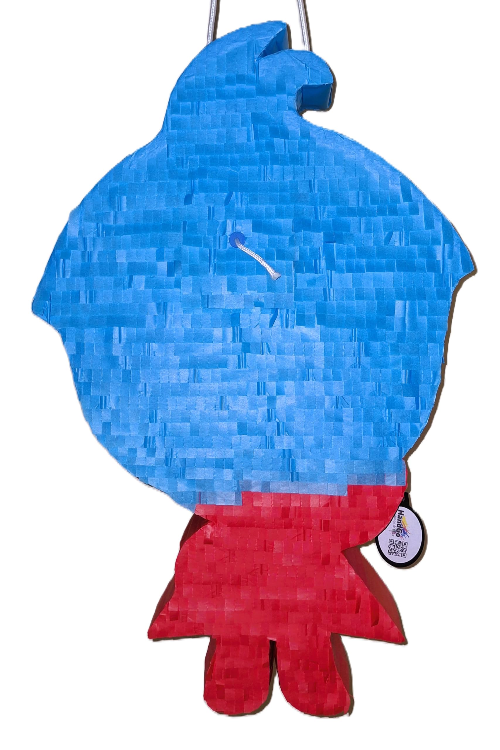 Piñata cumpleaños infantil hecha a mano (Grande 65x40x10 Centímetros)