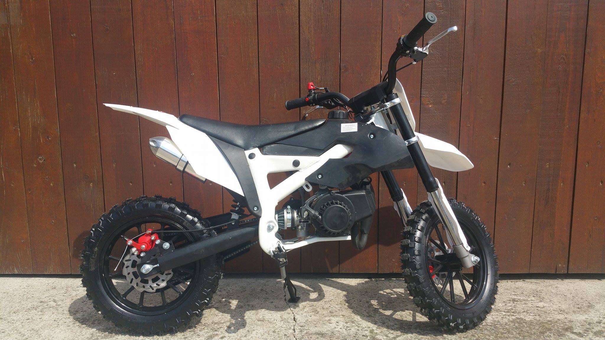 Pocketbike Crossbike Dirtbike 49cc 2 Takt RV-Racing Kinder Motorrad Schwarz