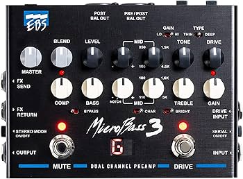 EBS MicroBass ベースエフェクター Amazon.com: EBS MicroBass 3 Bass Preamp/DI Pedal (Restock
