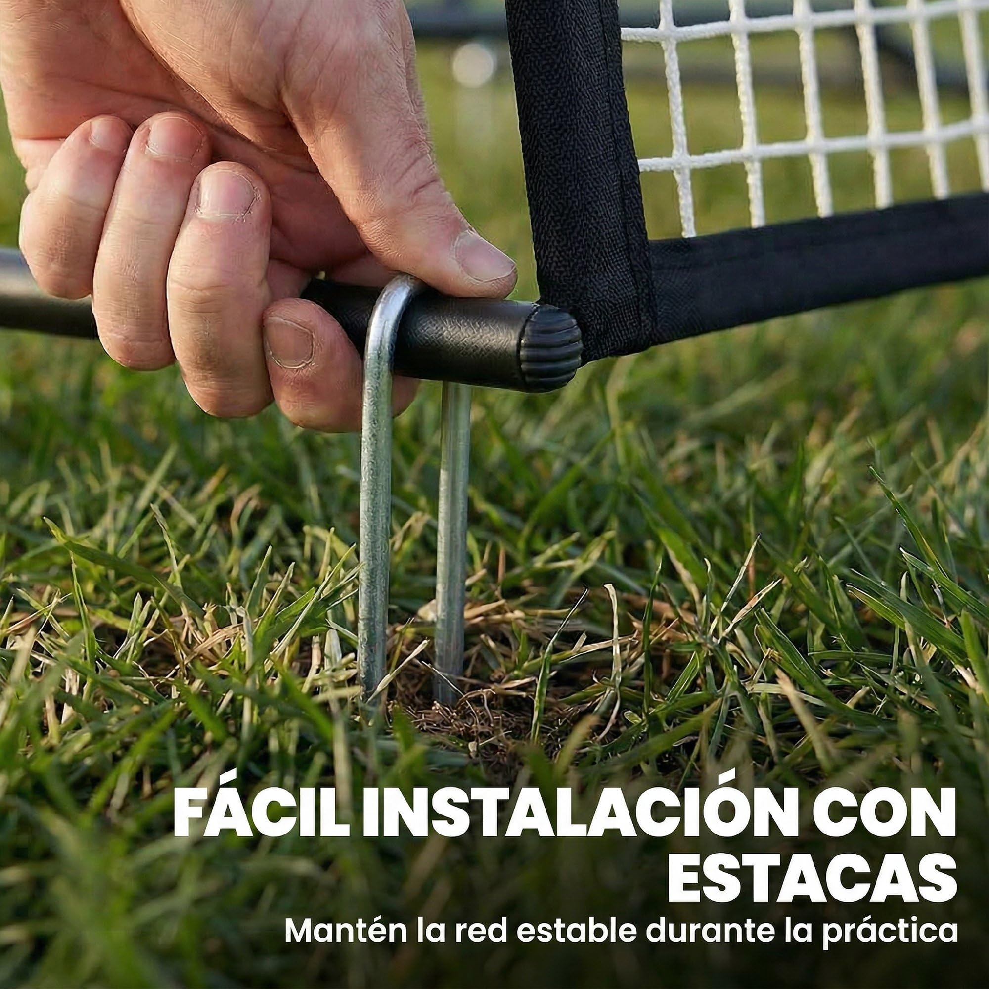 SPORTNOW Red de Rebote Plegable 2 en 1, Reboteador de Fútbol Portátil con Bolsa de Transporte, para Entrenamiento de Fútbol y Béisbol, para Jardín, 200x94x122 cm, Negro