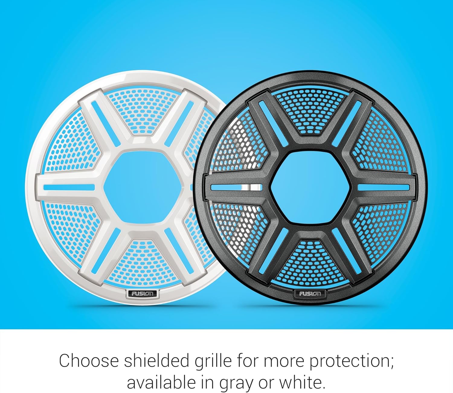 Garmin Fusion Apollo 6.5” LED Marine Speakers with Sports Gray Grilles | AP-FL65SPG