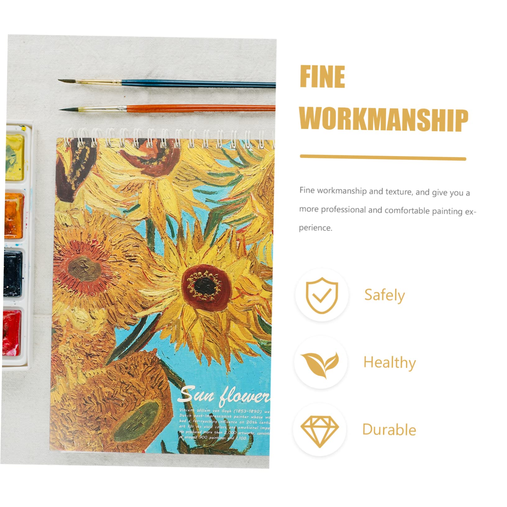 Students Sketchbooks per Studenti 2 Pezzi, Quaderno per Disegnare | Carta, Semplice Look, Scuola e Ufficio, Back To School Party, Decorative Cover Sketch Books