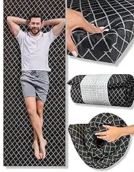 Colchonete Camping Portátil Kiero Solteiro 188x65x5 cm de Espuma D25 Dobrável Grosso pra dormir barraca acampamento pesca visita