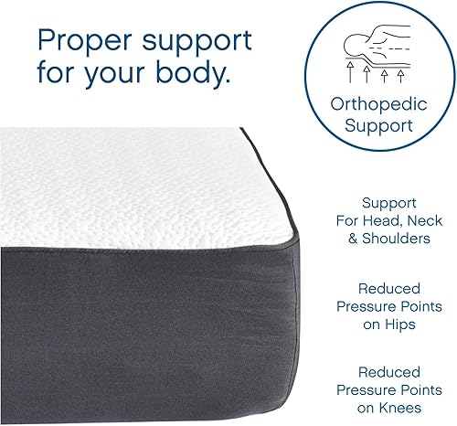 Miniatura 52 de Cool Gel - Colchón de espuma viscoelástica de 8 pulgadas tamaño California King de firmeza media, colchón de espuma viscoelástica tamaño King