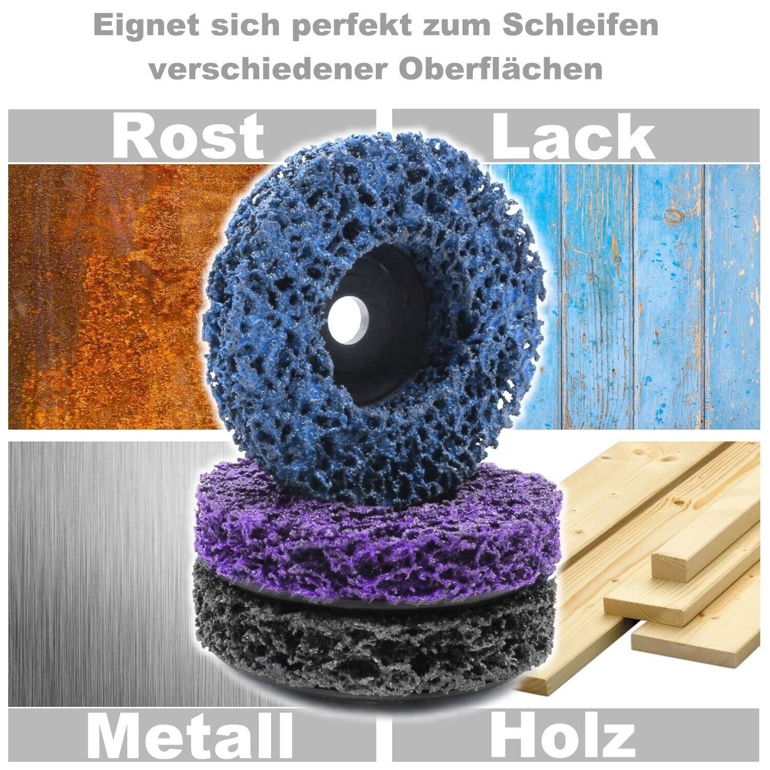 3 x Schleifvlies Schleifscheibe Poliervlies Schleifpad Reinigungsscheibe Vlies 76 mm für Akku Winkelschleifer GWS, PWSA, Bosch, BTI, Parkside (Mittel 3 x Schleifvlies Schleifscheibe Poliervlies Schleifpad Reinigungsscheibe Vlies 76 mm für Akku Winkelschleifer GWS, PWSA, Bosch, BTI, Parkside (Mittel