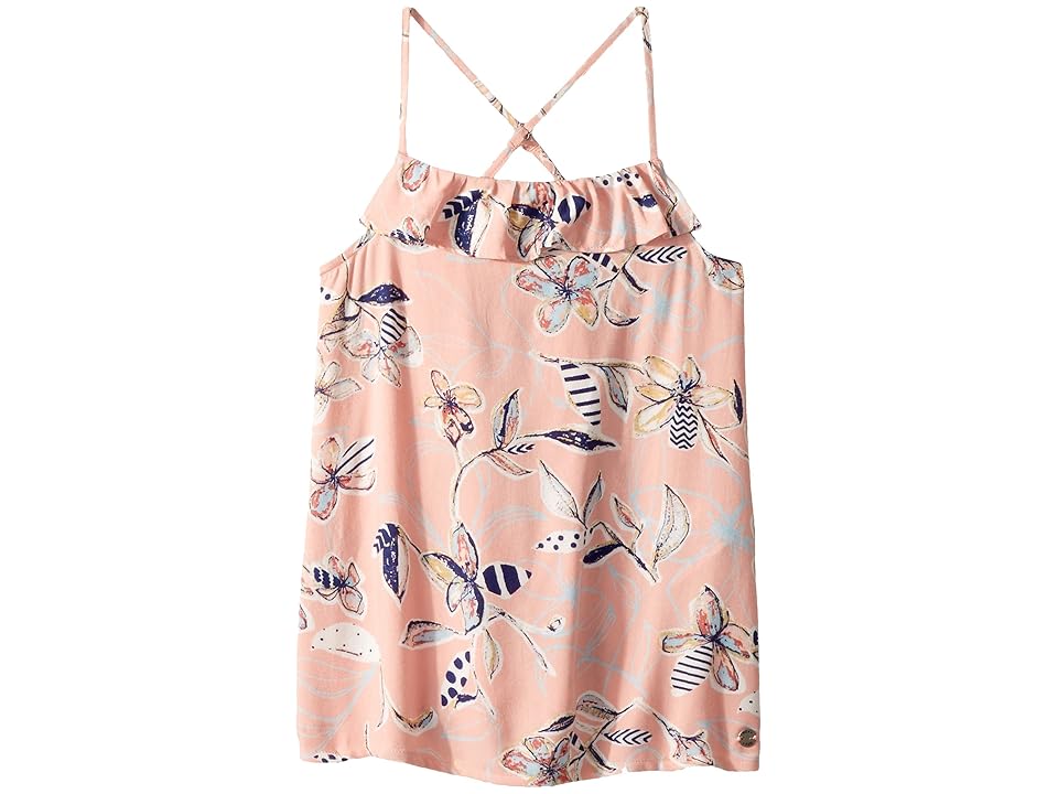 

Roxy Kids Pursuit of Happiness Dress (Toddler/Little Kids/Big Kids) (Coral Almond Trellis Climb) Girl's Dress