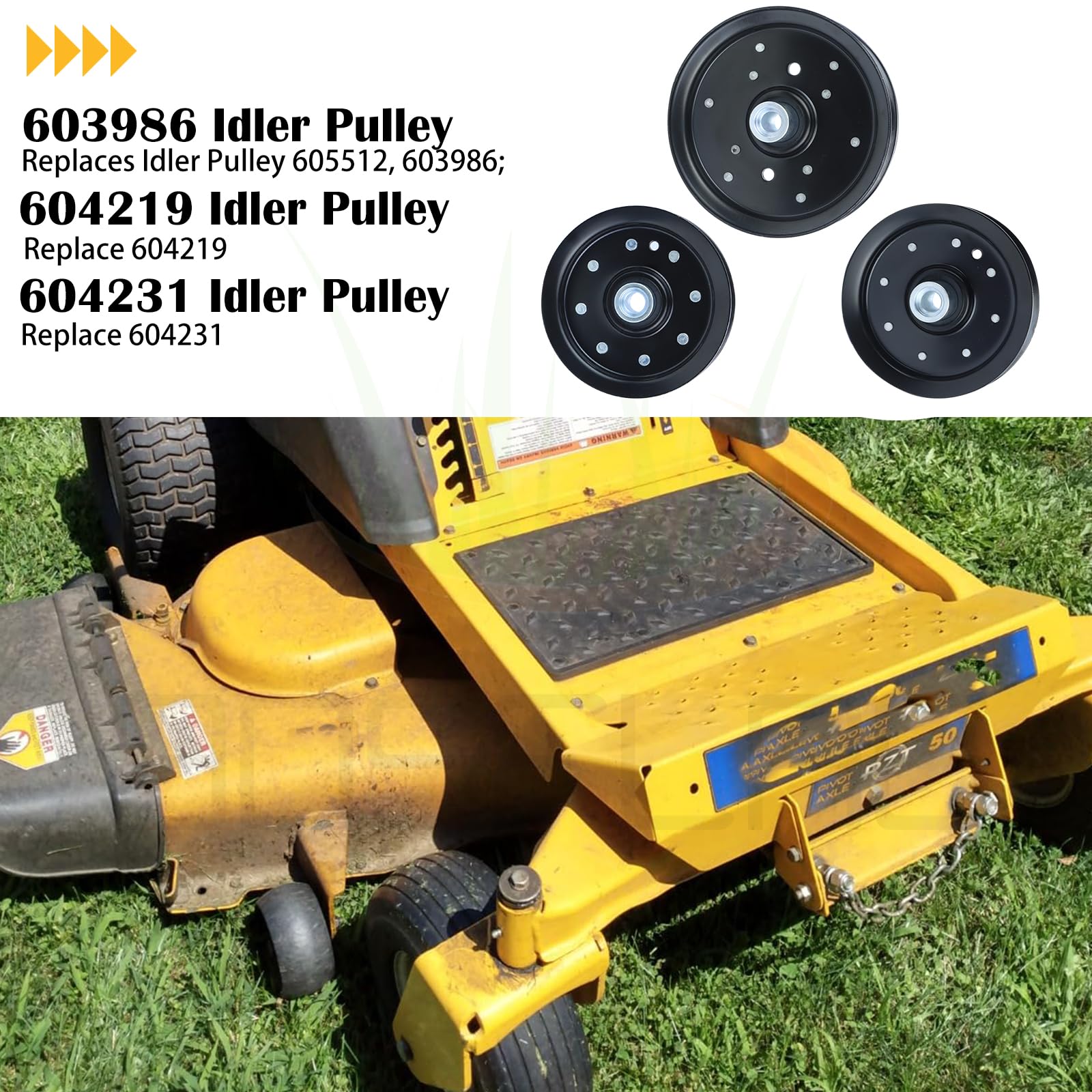 Hustler Idler Pulleys - Replacement Parts -2