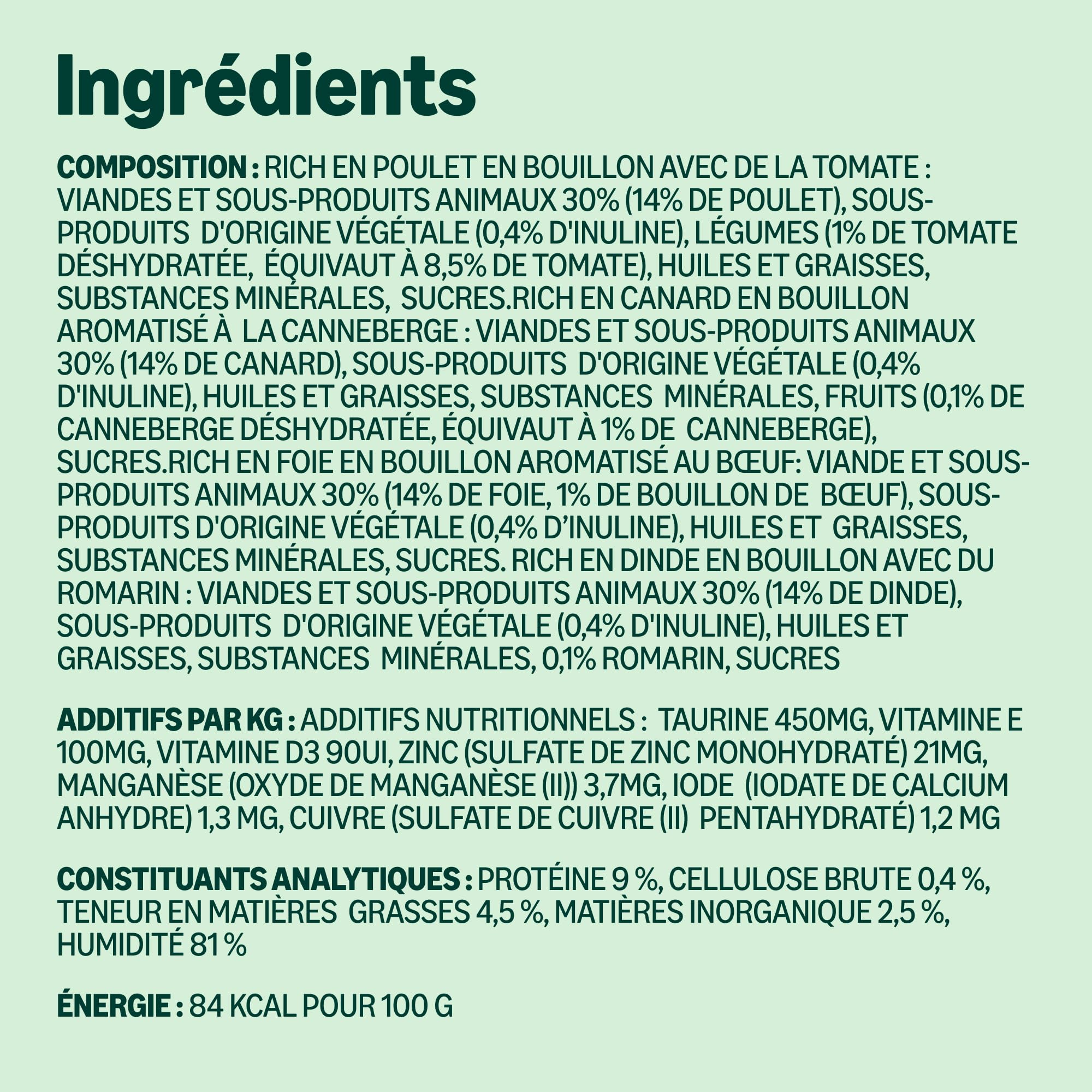 by Amazon Aliments Humides sans Céréales pour Chats, Selection de Viande en Bouillon 4.76kg, 56 Lot de 85g (Anciennement Lifelong)