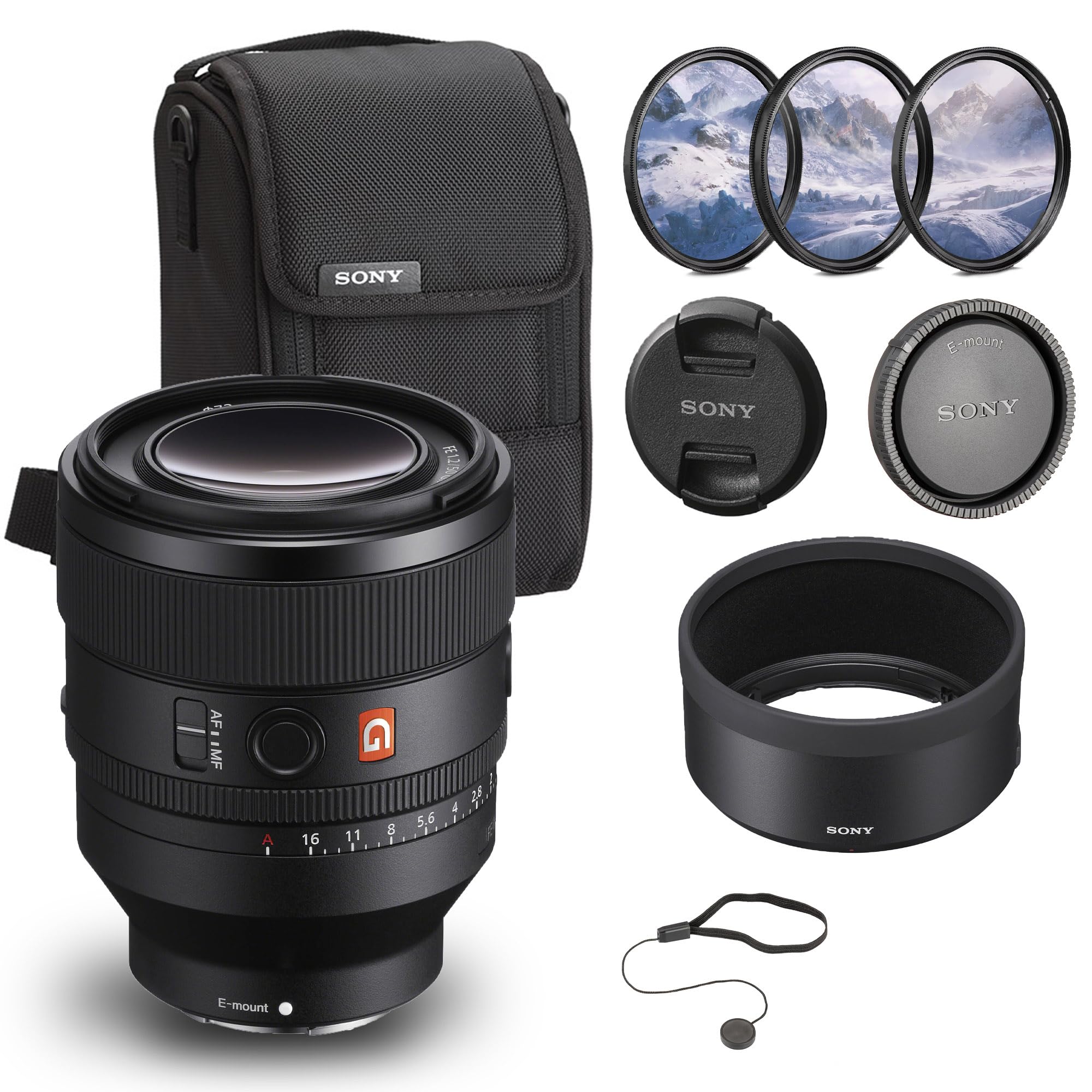 Amazon.com: Sony FE 50mm f/1.2 GM Lens (Sony E) (SEL50F12GM) +