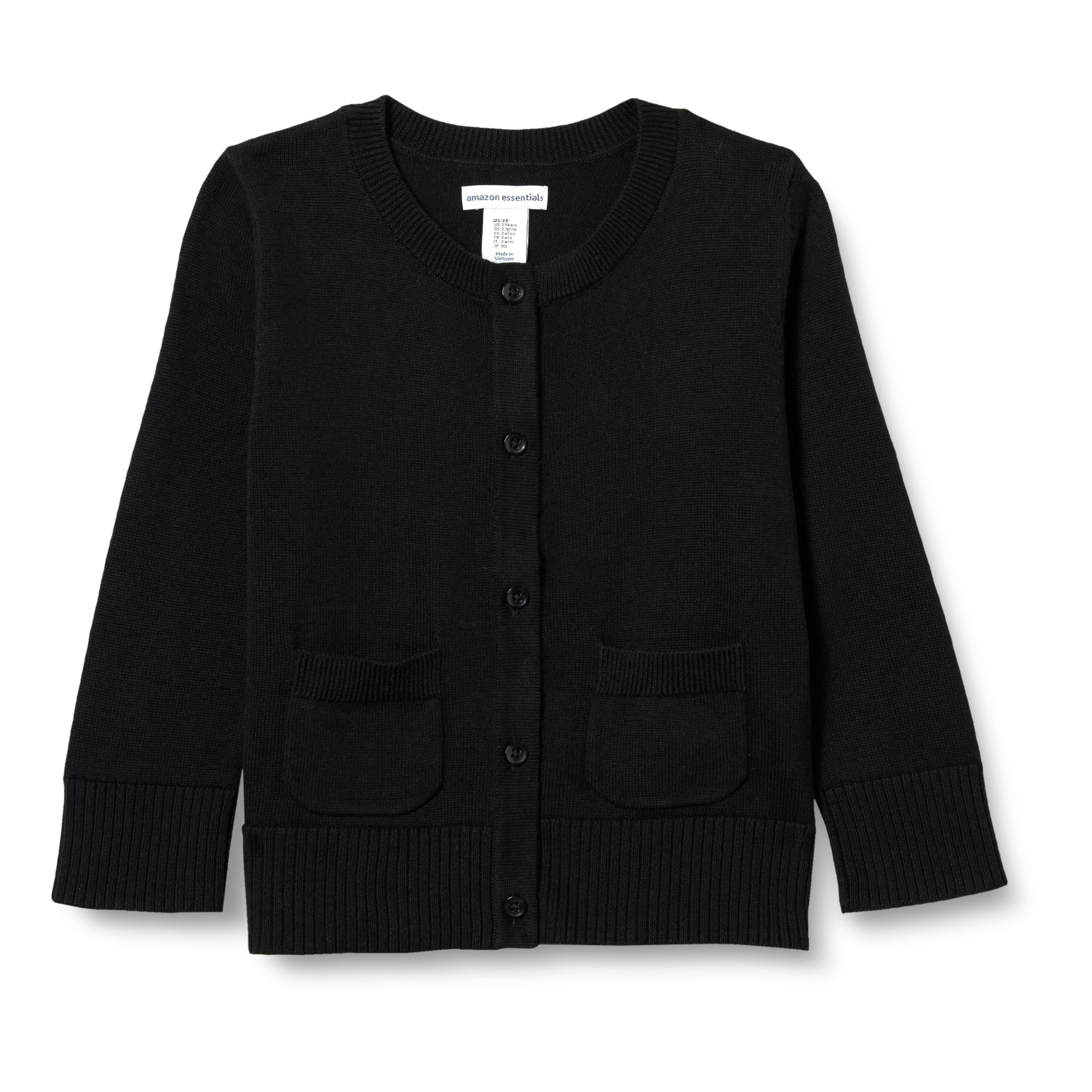 Amazon Essentials Cárdigan de Uniforme de Corte Ajustado Niña