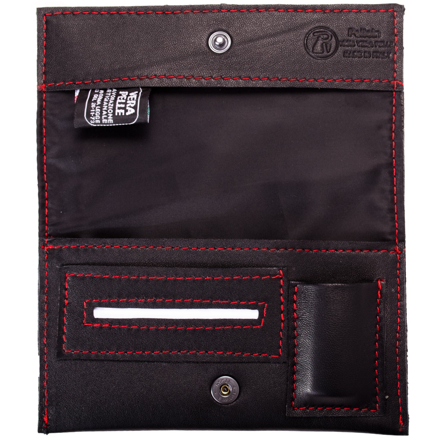 Portatabacco In Vera Pelle Handmade Italia - Organizer Per Tabacco, Filtri, Cartine E Accendino - Foto 9