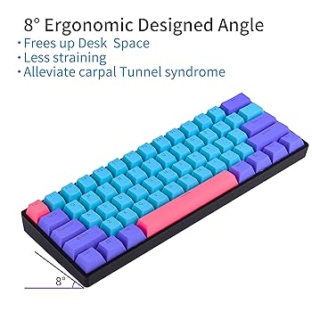 Amazon.com: Guffercty kred 60 Percent Keyboard Mechanical