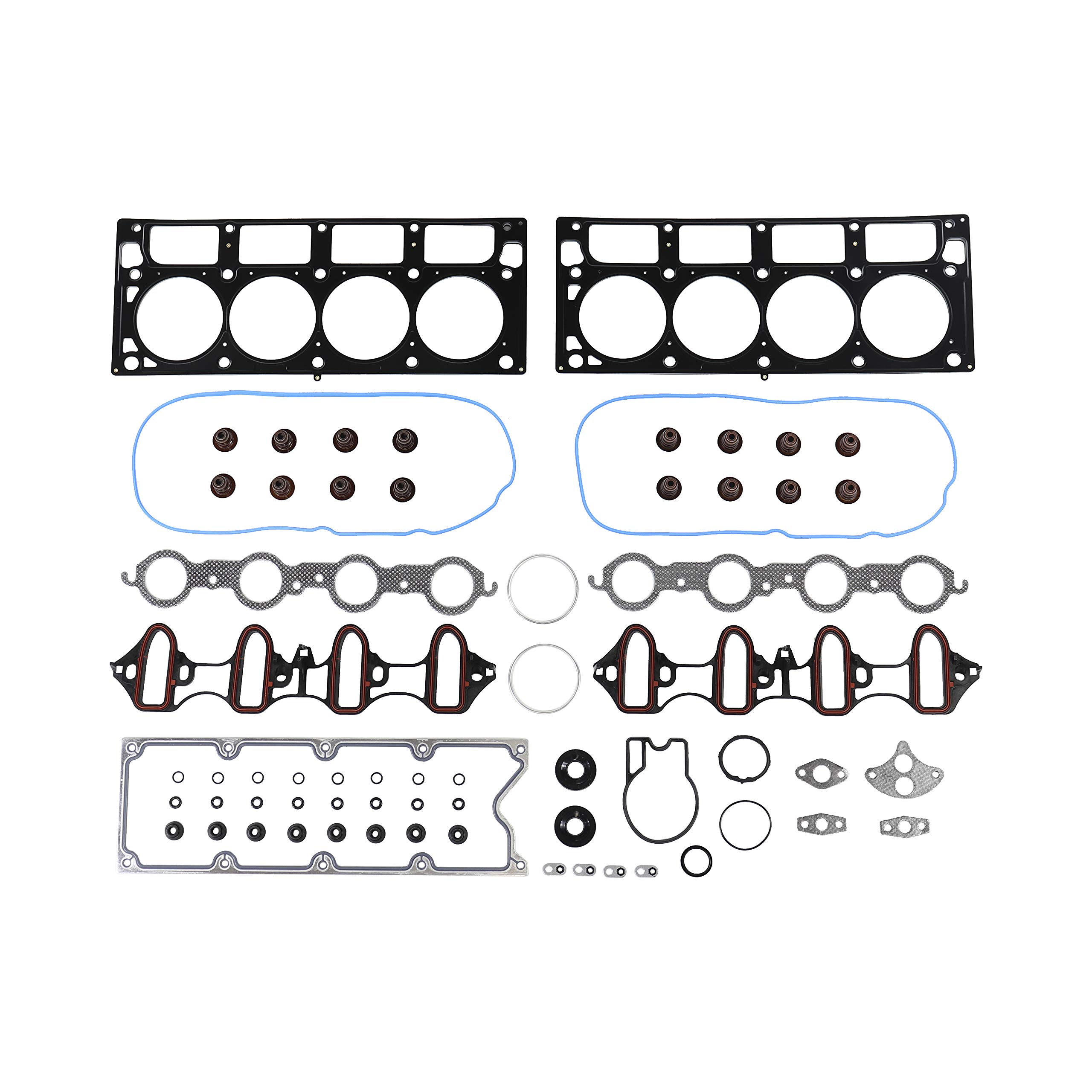DNJ HGS3163 MLS Cylinder Head Set for 2001-2003 / Cadillac, Chevrolet, GMC, Hummer/Escalade, Escalade ESV, Escalade EXT, Express 2500, Express 3500, H2, Savana 2500, Savana 3500, Sierra 1500