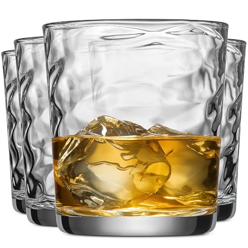 Glaver's Whiskey Glasses 13 oz Set of 4 Old Fashioned Glasses
