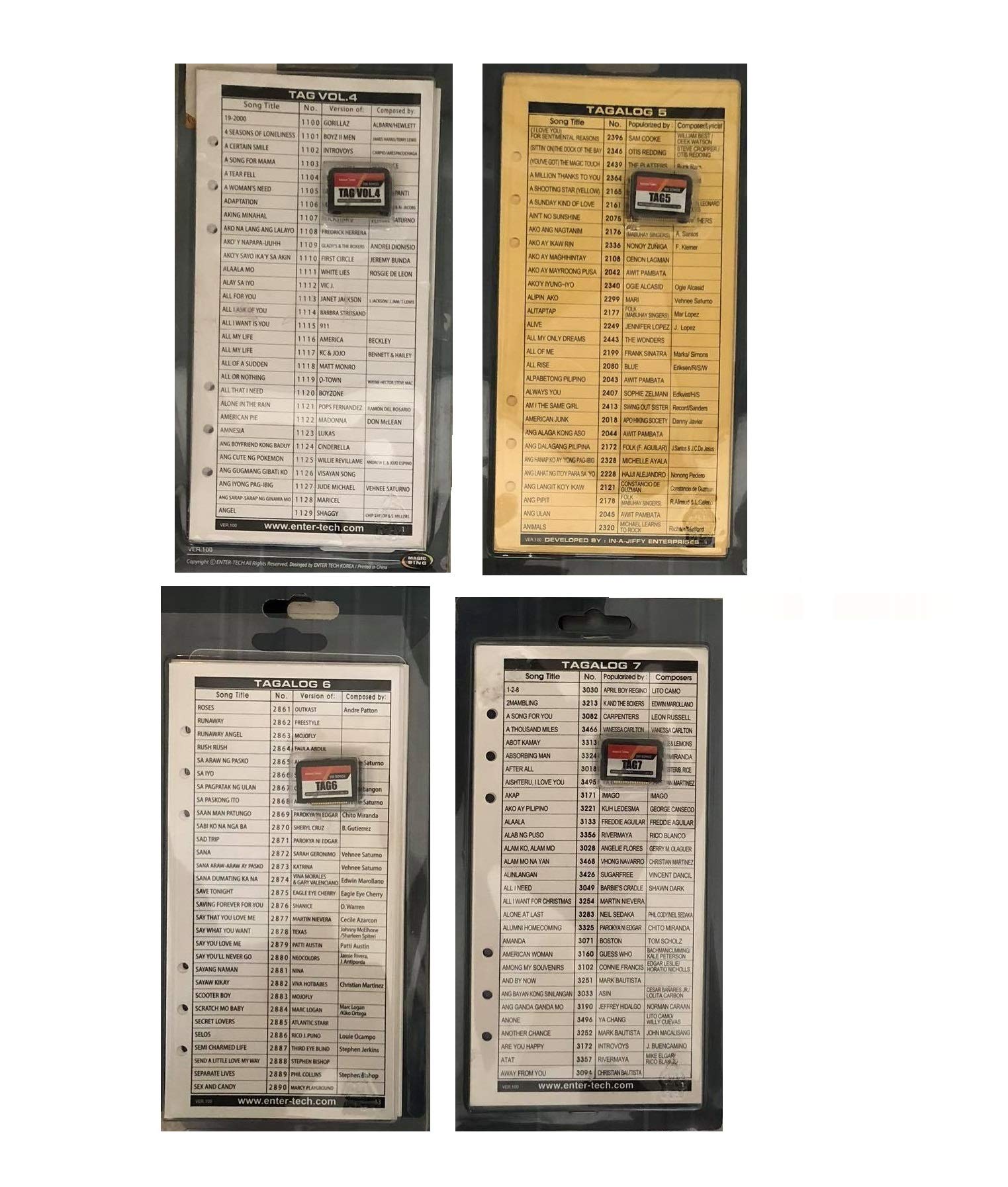 Magic SingTagalog Chips Bundle of 4 Packs - Volume 4-7