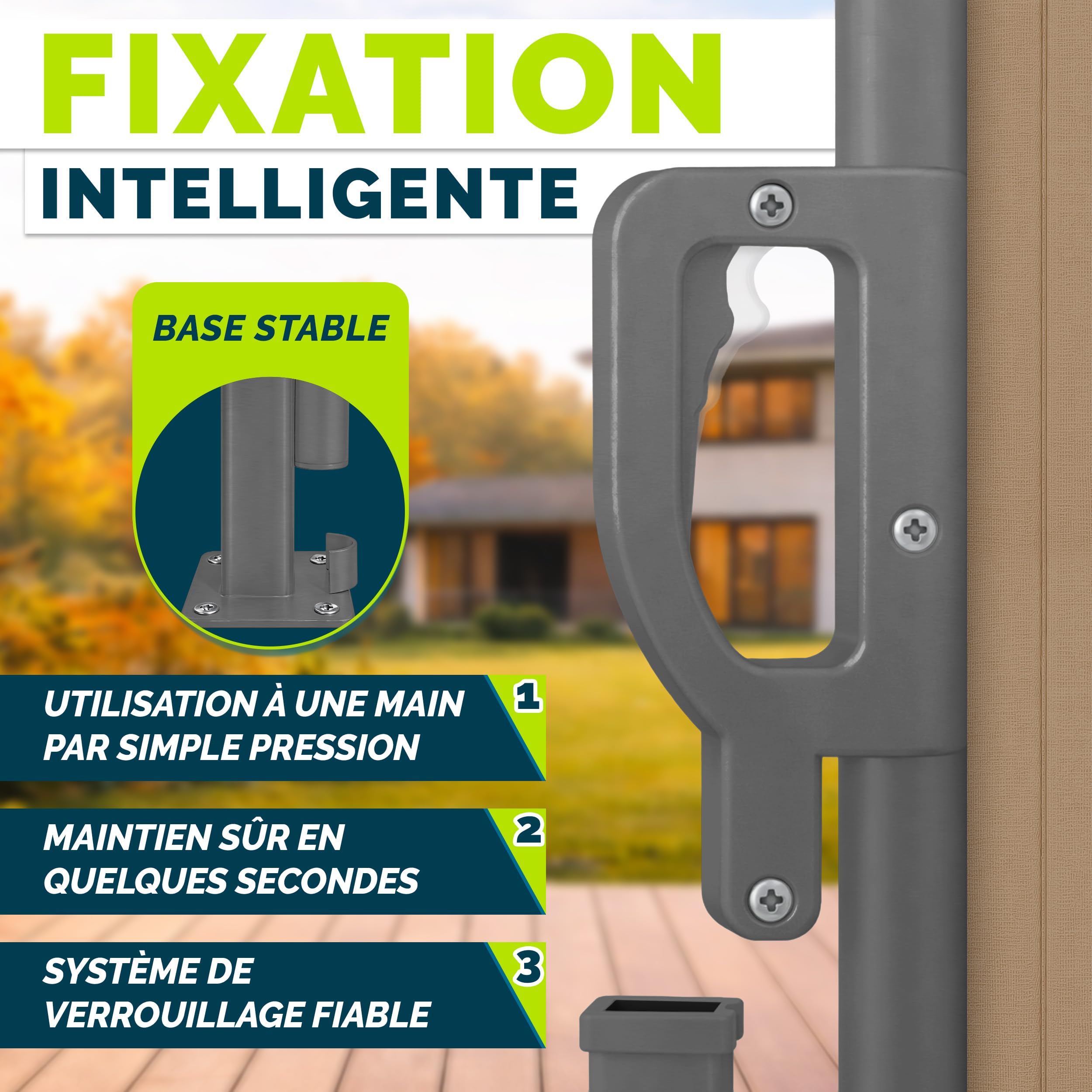 tillvex® Store latéral 160 x 400 cm extensible et opaque avec Housse de protection | Brise-vue pour balcon, jardin et terrasse | Support mural | Protection solaire en acier inoxydable | Contre le vent