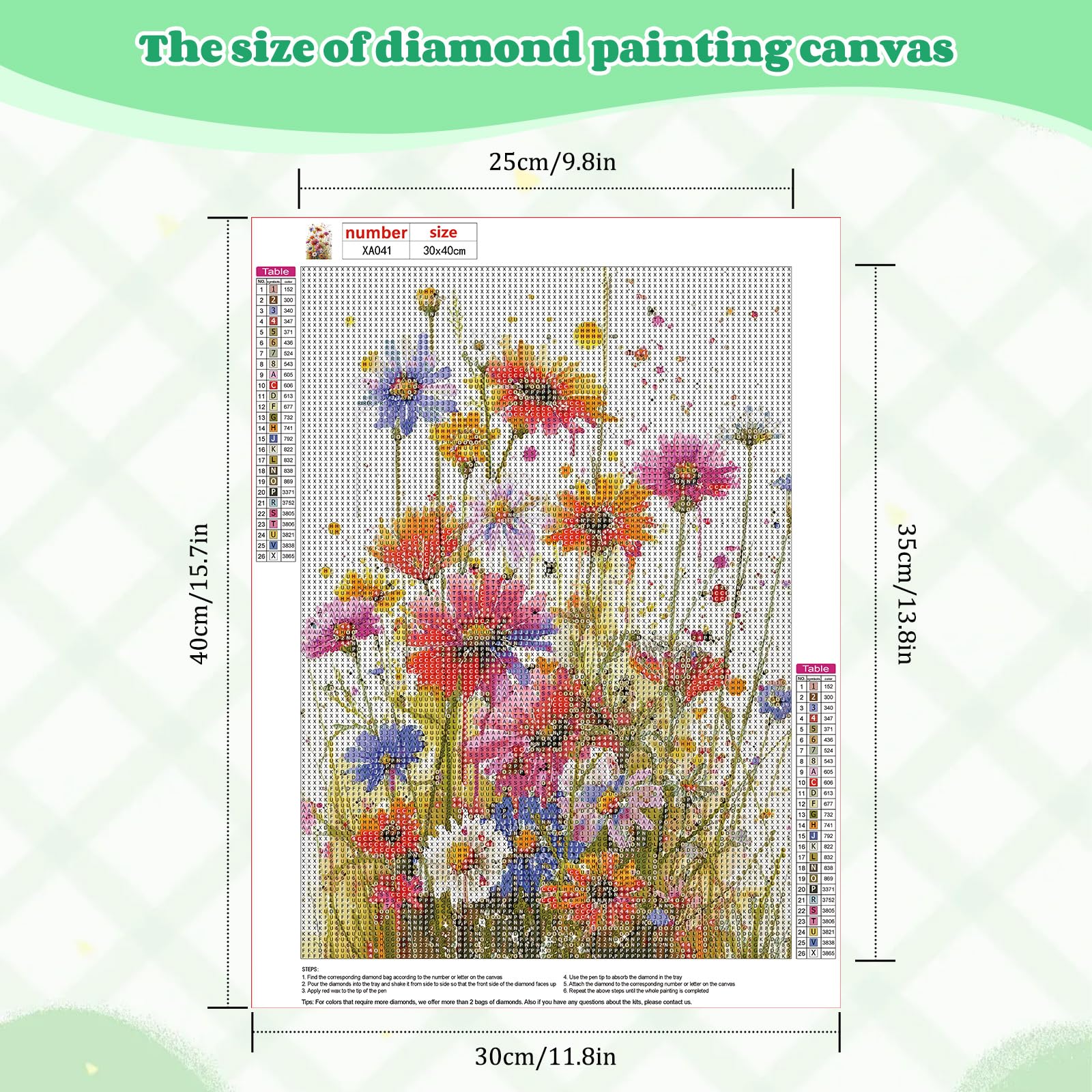 5D Diamant Peinture Fleur De Coquelicot Rouge 20x25cm Kit De Peinture Diamant Par Numéro, Bricolage Diamond Painting Point De Croix Peinture Strass Broderie Art Craft Pour Home Décoration Murale