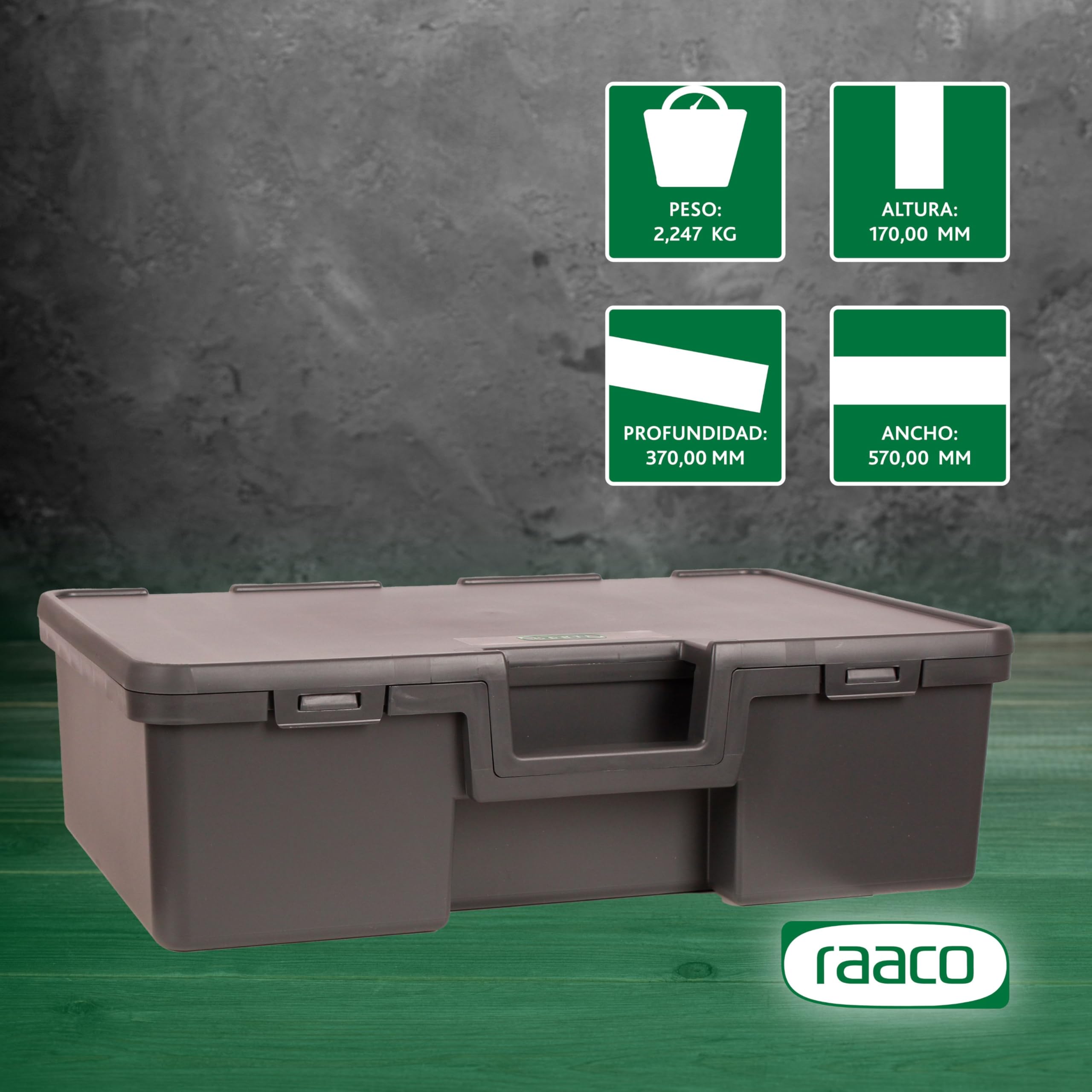 Raaco Solid 3 Caja de Herramientas Apilable 37 x 57 x 17 cm, accesorio