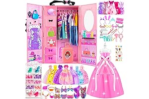 137 Pcs Barbie Dream Closet Playset with Clothes