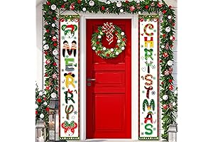 Christmas Decorations Porch Sign Banner