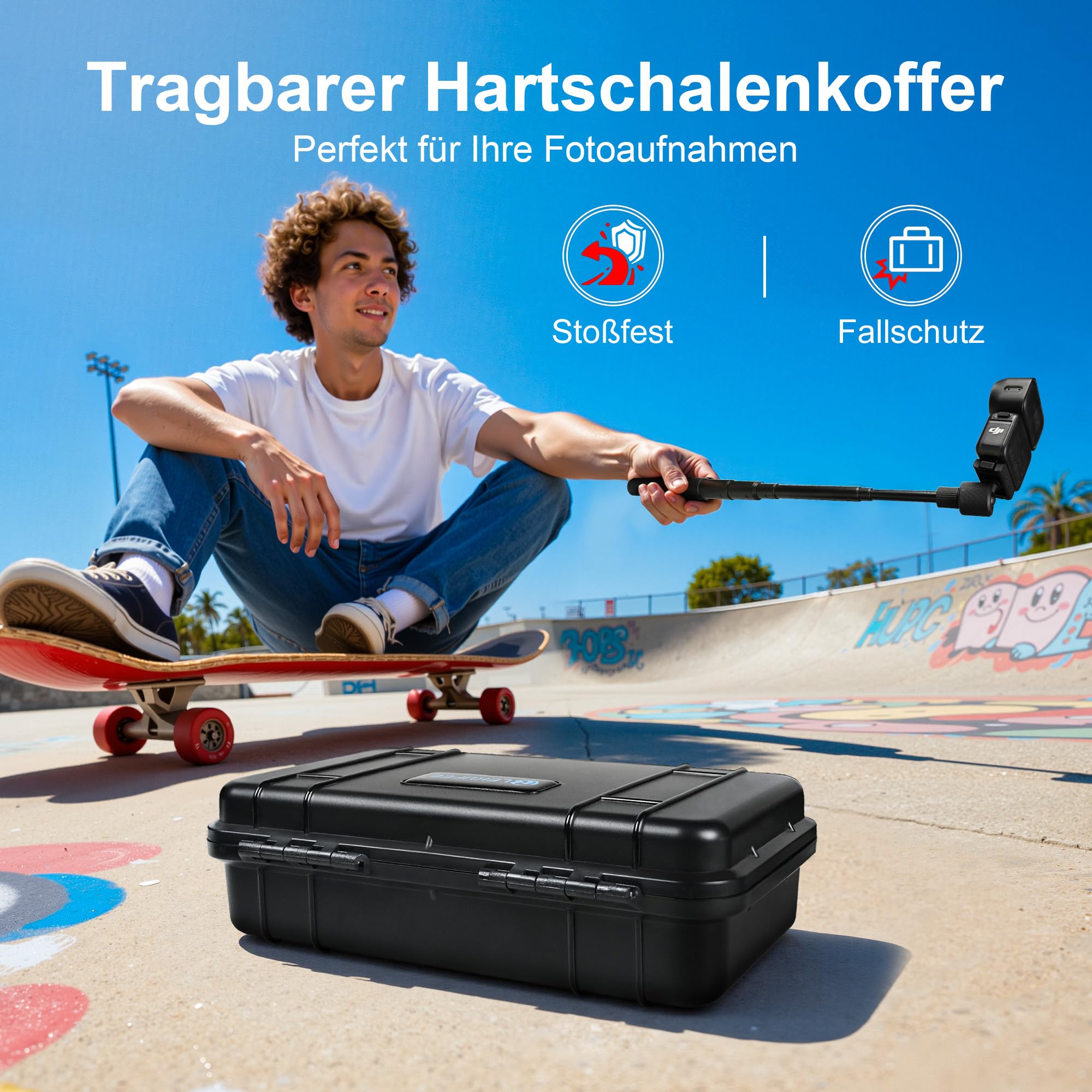 LEKUFEE Wasserdichter Aufbewahrungsbox für DJI Osmo Nano, Standard Combo und Zubehör (Nur Tasche & Koffer)