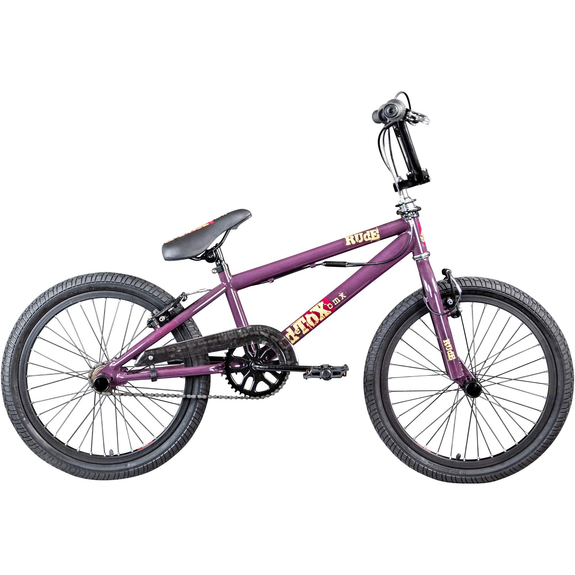 deTOX Rude BMX 20 Zoll BMX Fahrrad Bike Jungen Kinderfahrrad Kinder BMX-Räder mit Rotor Rad Dirt Freestyle mit Pegs Singlespeed ab 140 cm