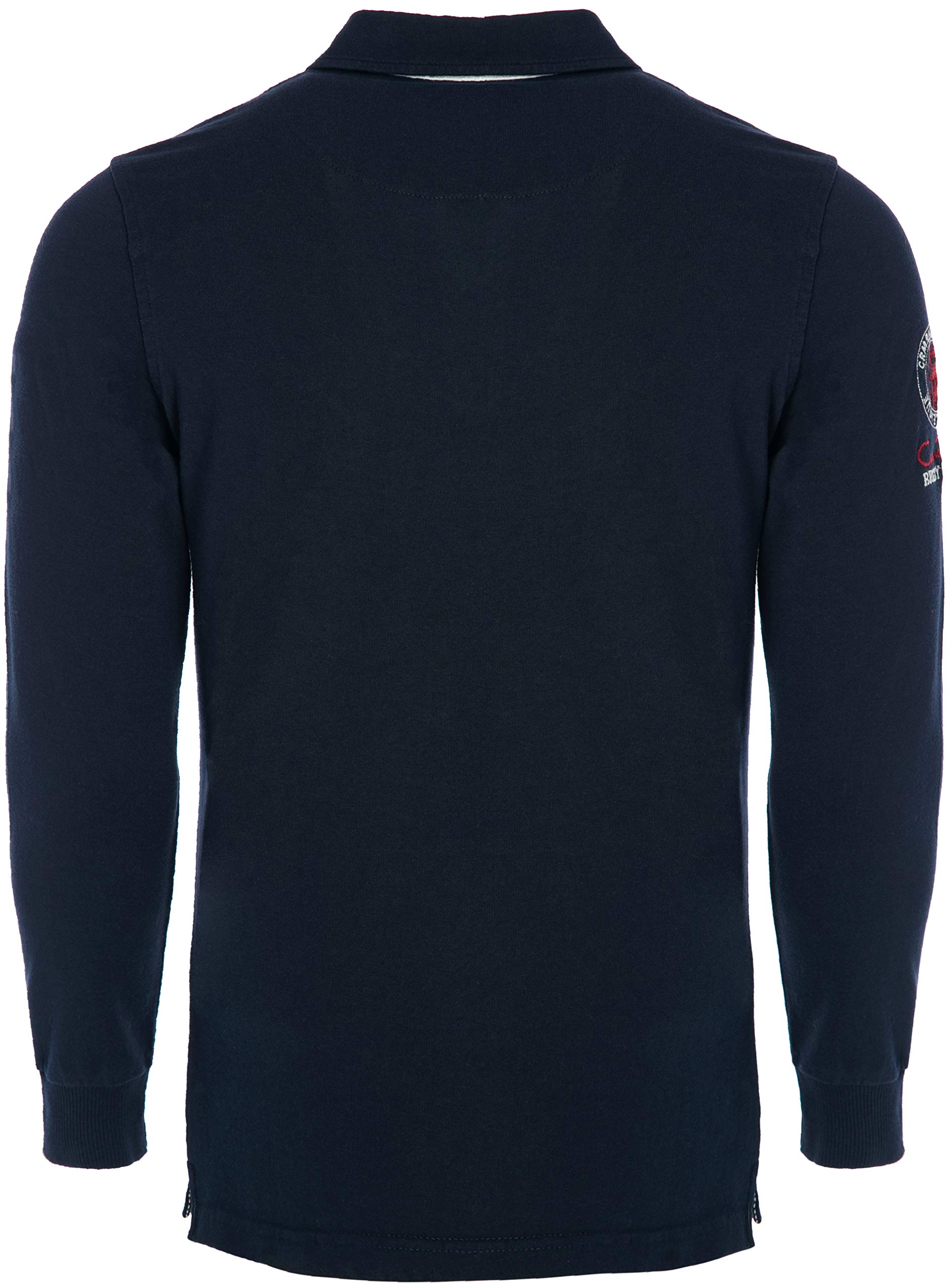Carisma Langarm Poloshirt für Herren Baumwolle • Herren Langarmshirt mit Stickerei • Angenehmes Regular Fit Longsleeve für Büro und Freizeit