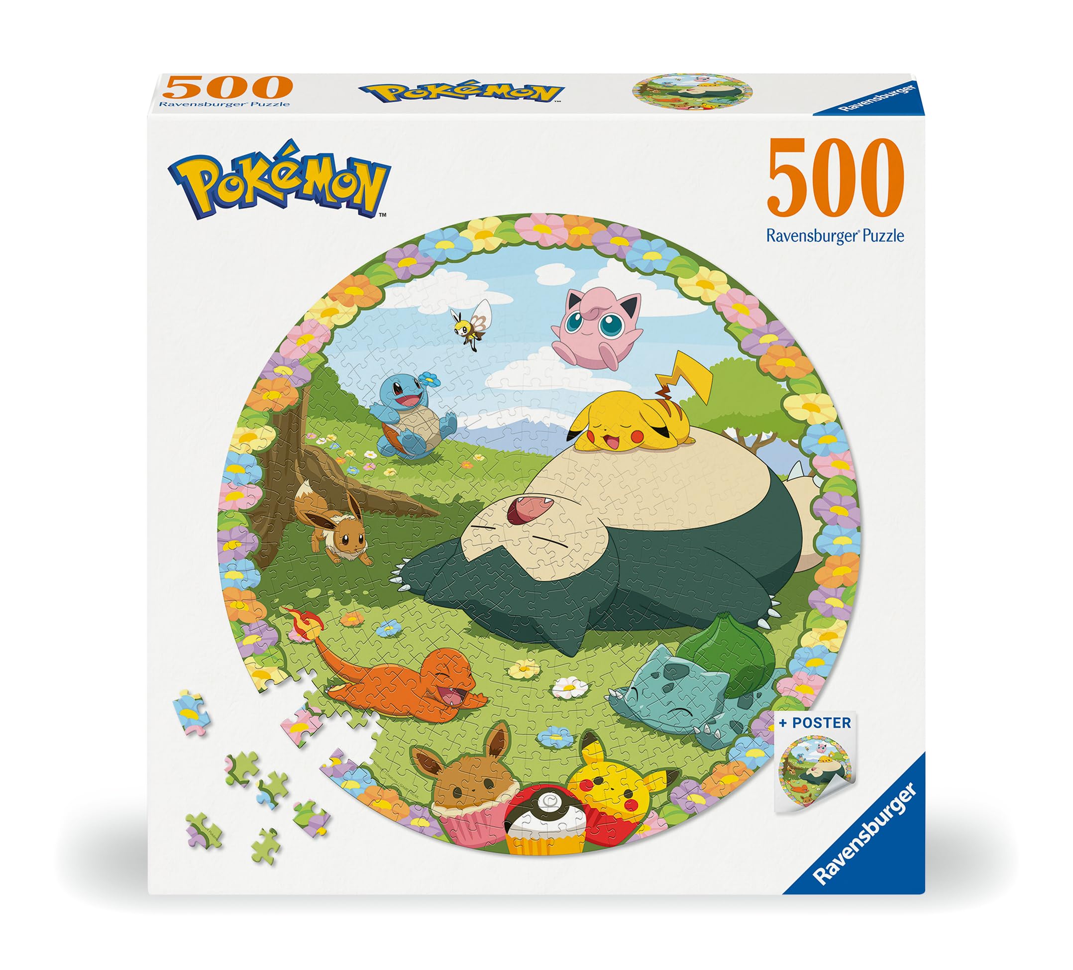 Ravensburger - Puzzle Pokémon per Adulti, 2 Puzzle da 500 Pezzi, Idea Regalo per Lei o Lui