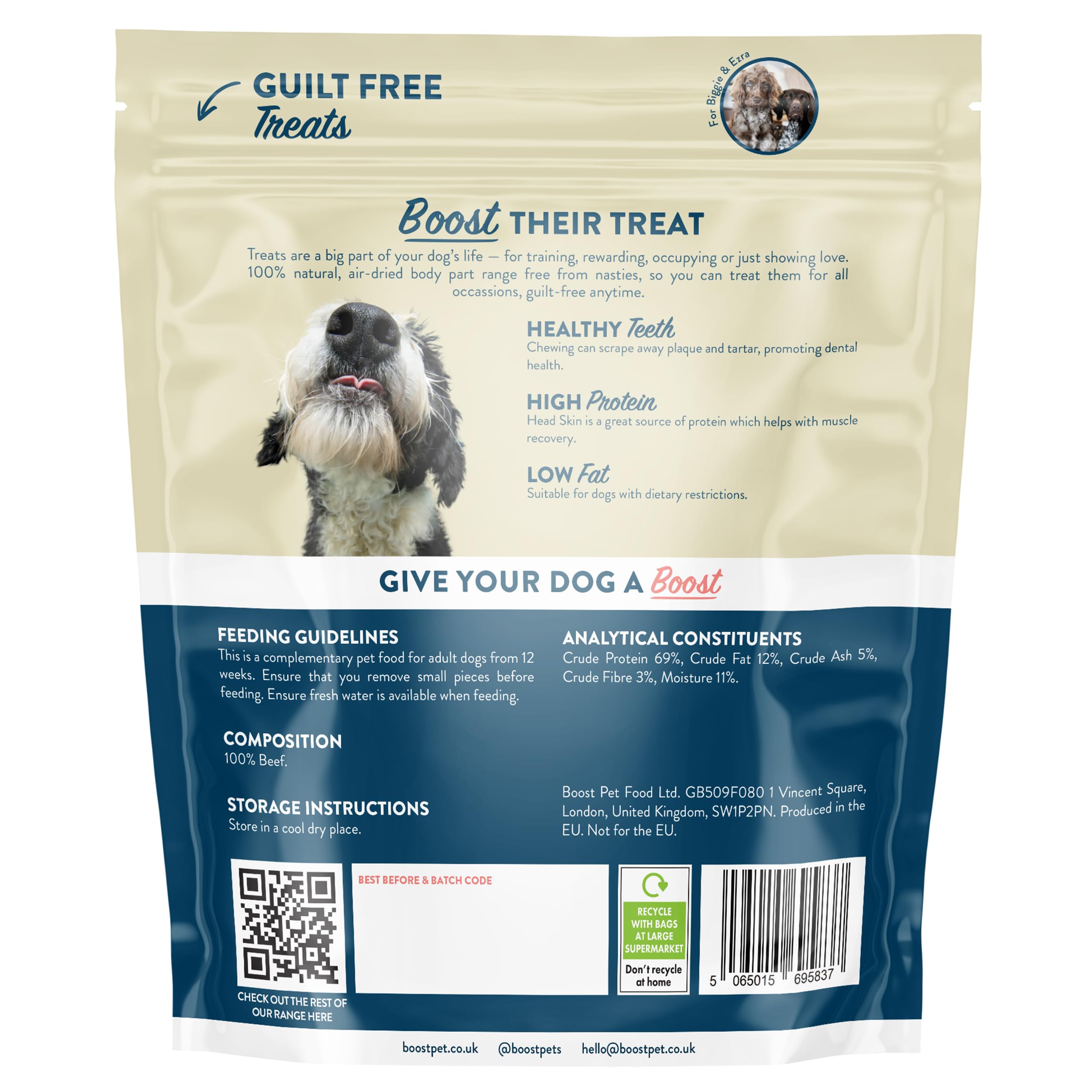 BOOST Air-Dried Grain-Free Treats for Dogs, 100% Natural Dog Chews, Nothing Artificial, Single Ingredient - Image 2