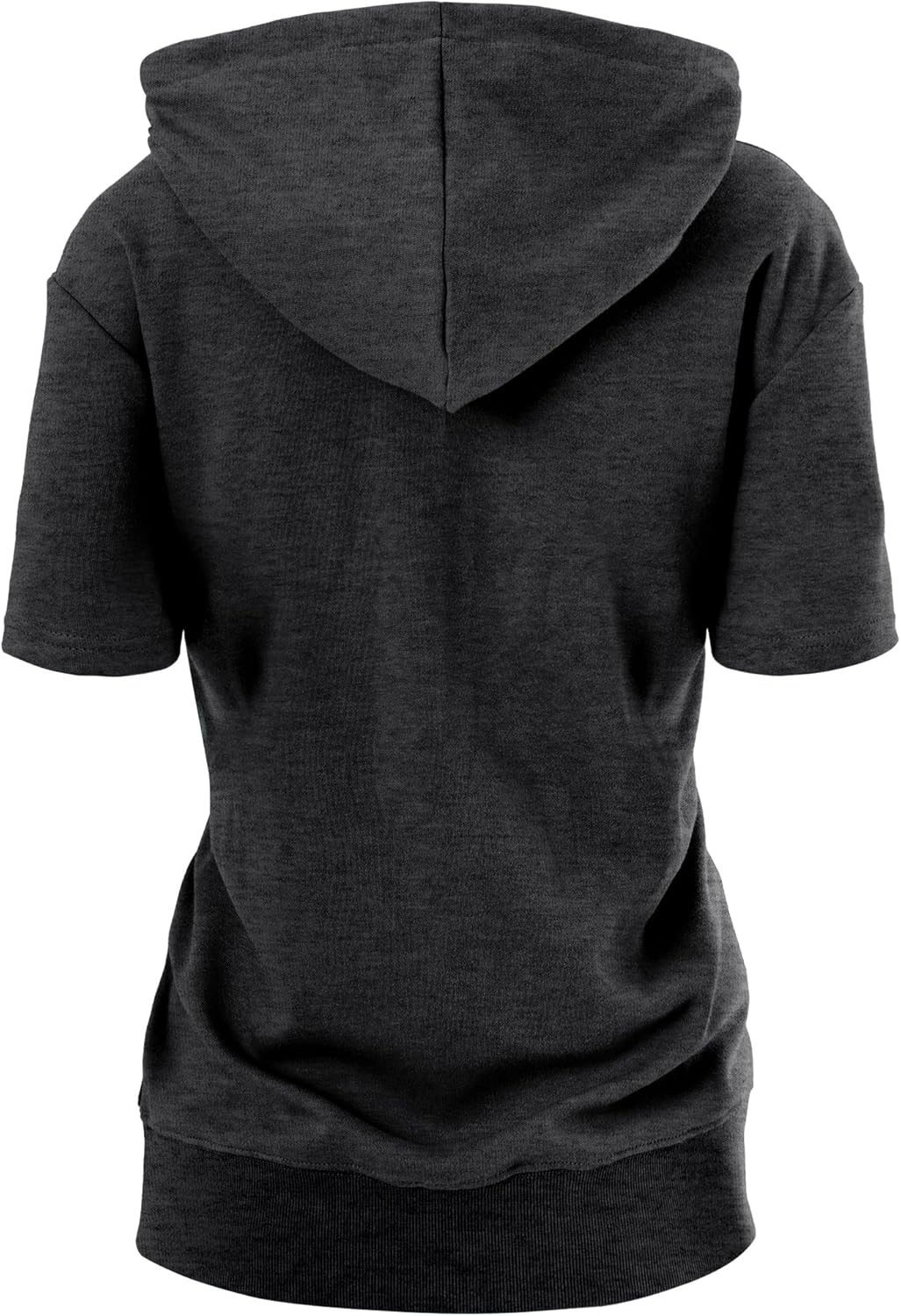 GIVON Womens Slim Fit Zip Up Hoodie Short Sleeve Thin Jacket Full Zip Sweatshirt with Plus Size