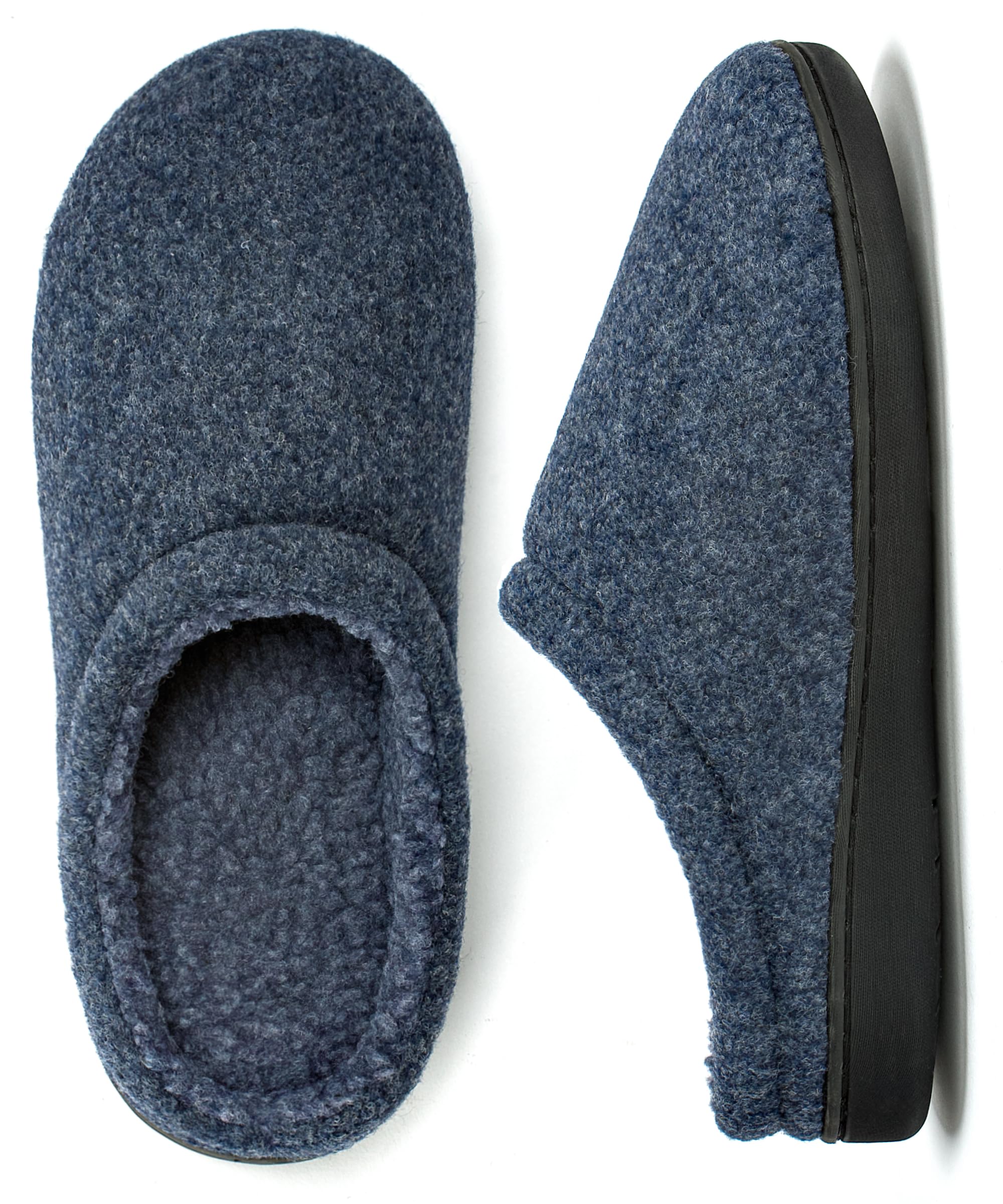 cosyone1997 Mens Slippers Memory Foam Non Slip Backless Moccasins