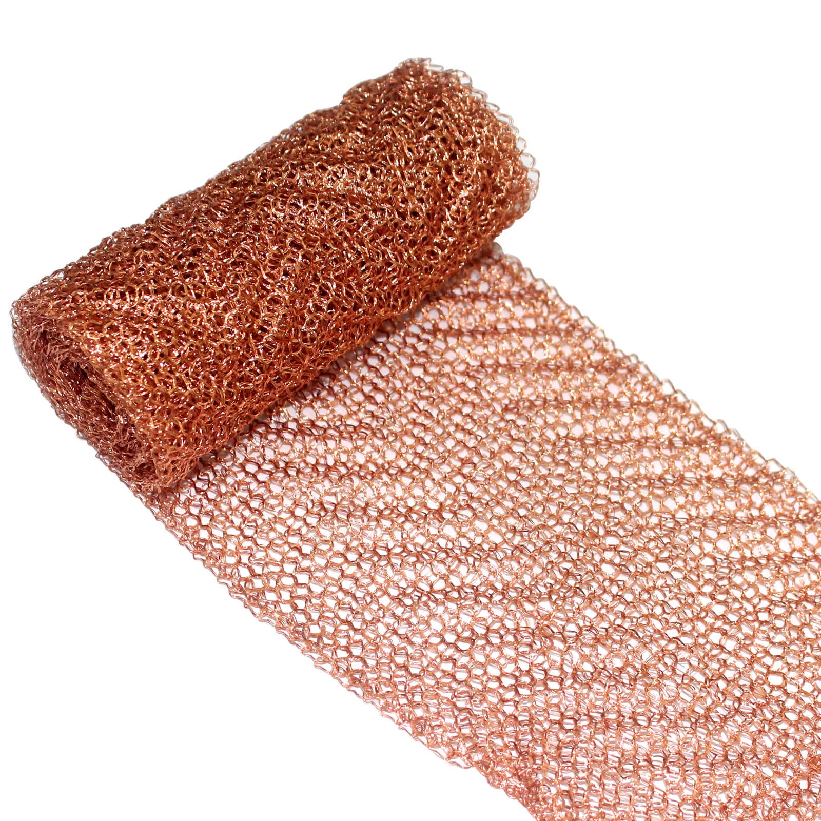 ChistepperPure Copper Mesh Roll: 4 Inch Width x 40 Inch Length, Double Layer, Bronze