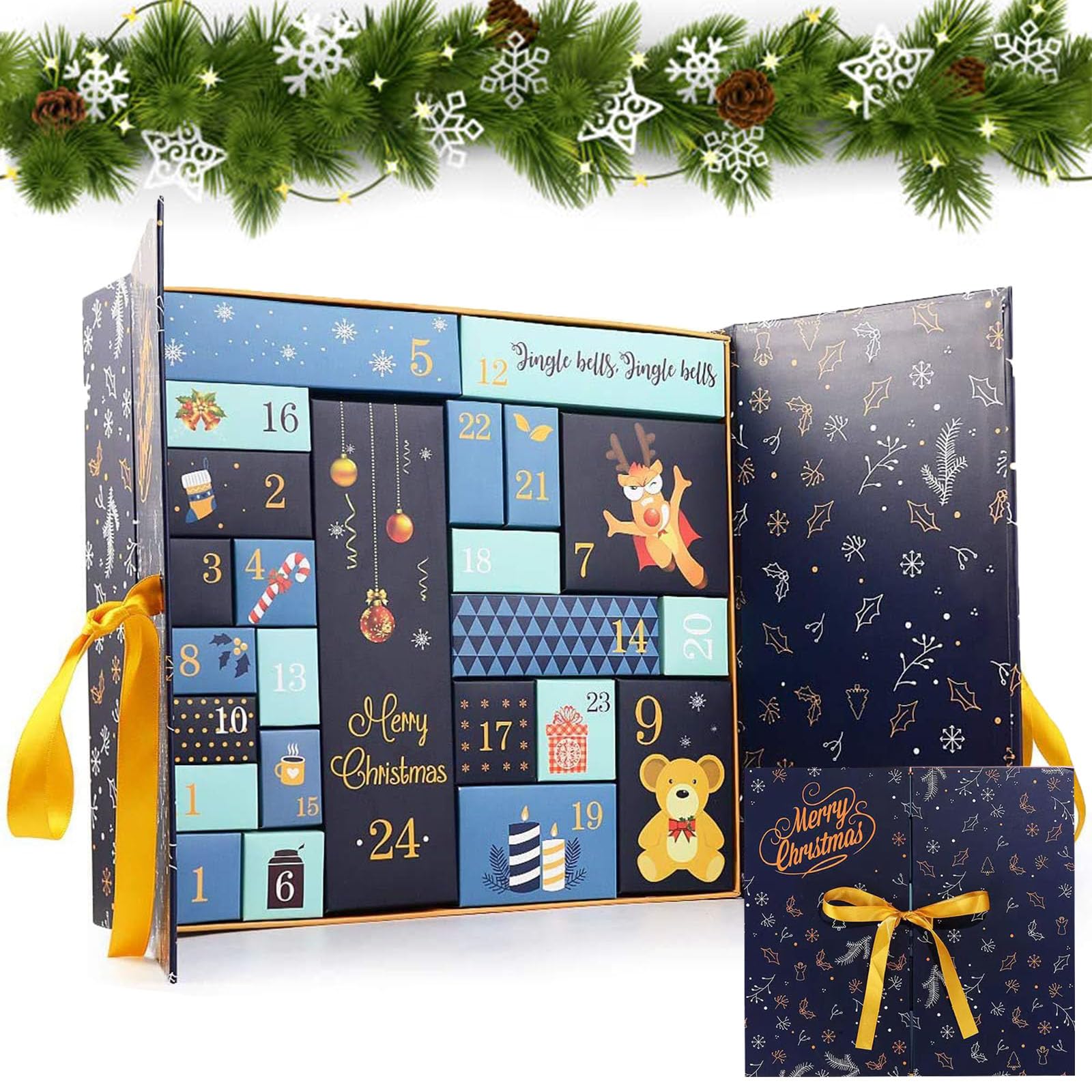 Amazon.com: Empty Advent Calendars to Fill, DIY Advent Calendar Boxes ...