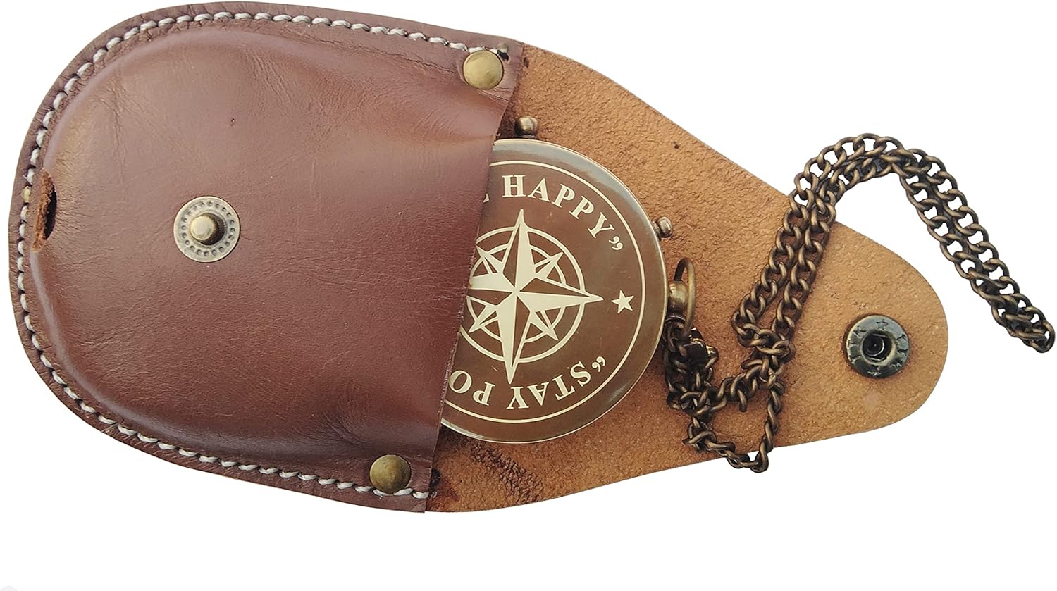TSWO Let your Heart...Motivational Quote Engraved Compass Personalized, Brass Pocket Compass Gifts for Men, Gift for Son, Baptism Gifts, Birthday Gifts, Graduation Gifts, Back to School Gifts