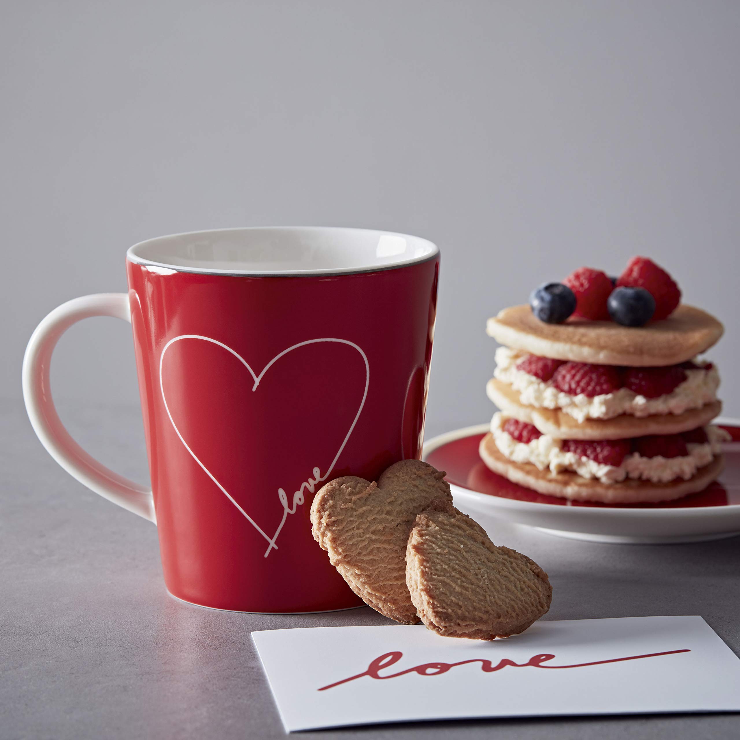 Amazon.com: Royal Doulton Ellen Degeneres Gift Set 40027943 Valentine Mug  475ml Red, Porcelain, 475 milliliters, Multi : Home & Kitchen