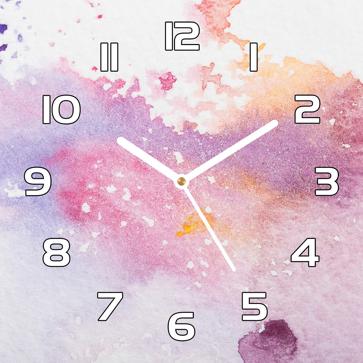 Horloge en Verre Souffle De Bonbons Sucrée pour une Cuisine Lumineuse
