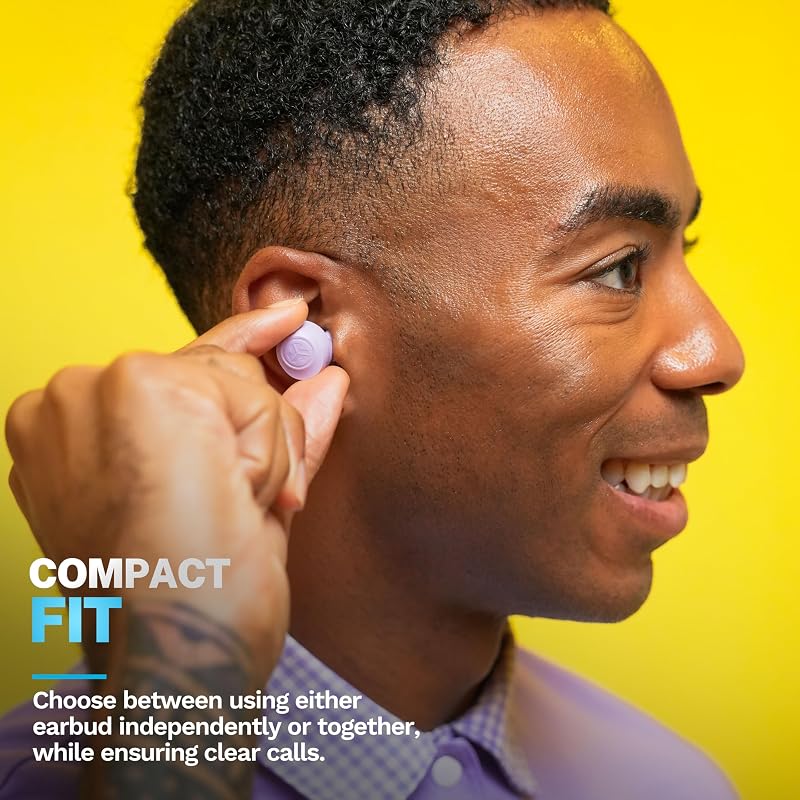 JLab Go Air Pop+ Earbuds, Dual Connect, EQ3 Sound, Lilac image 5