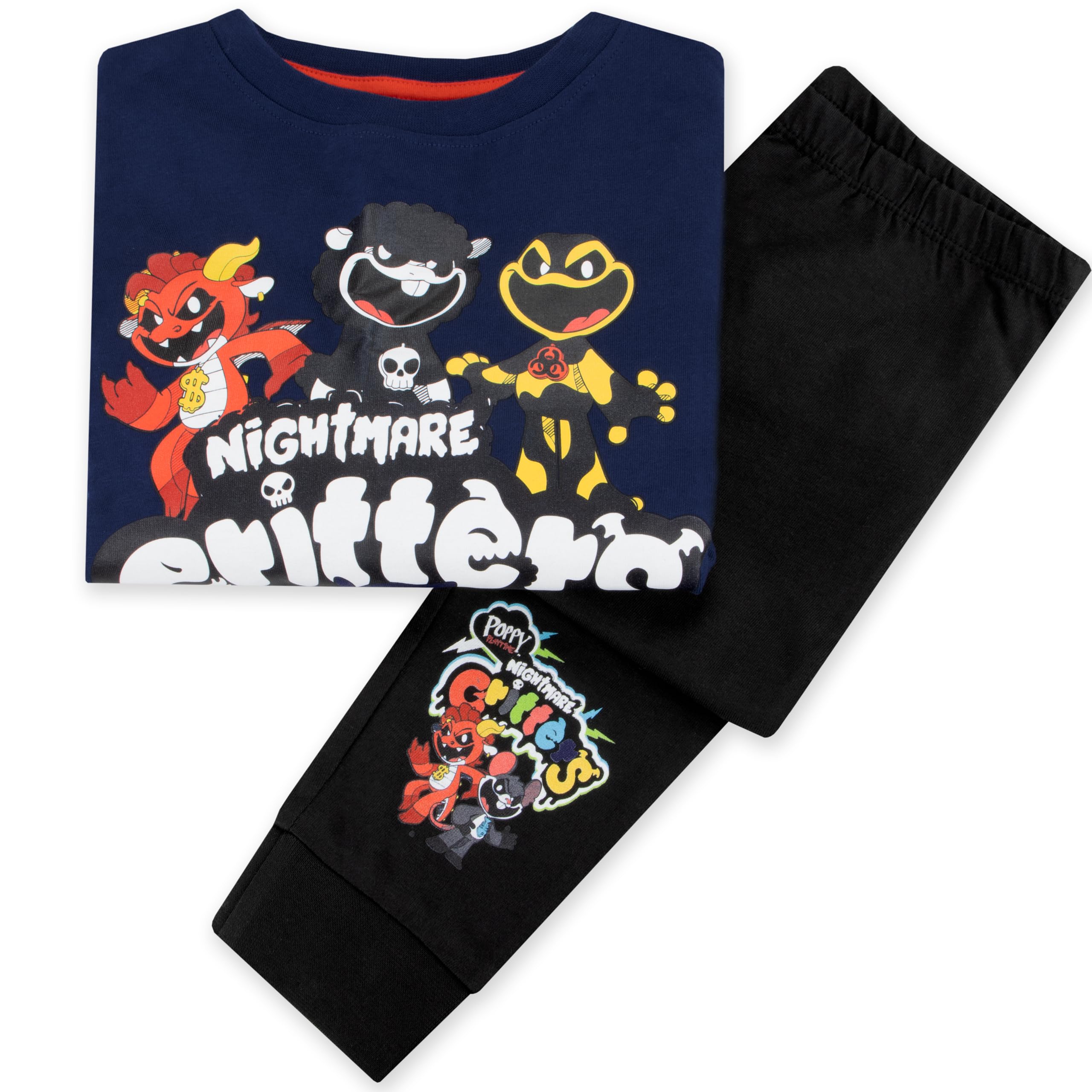 Poppy Playtime Pigiama Bambino, Pigiama Ragazzo Invernale Nightmare Critters, Set Pigiami Ragazzo da Gamer
