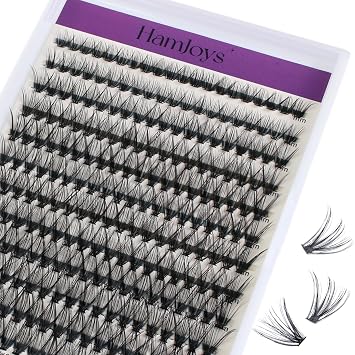 Cluster Lashes 240pcs 30D DIY Eyelash Extension C Curl Long Individual Lashes Mixed Tray Faux Mink Lash Clusters Extensions 0.07 Black 30D-0.07C-9-16mm
