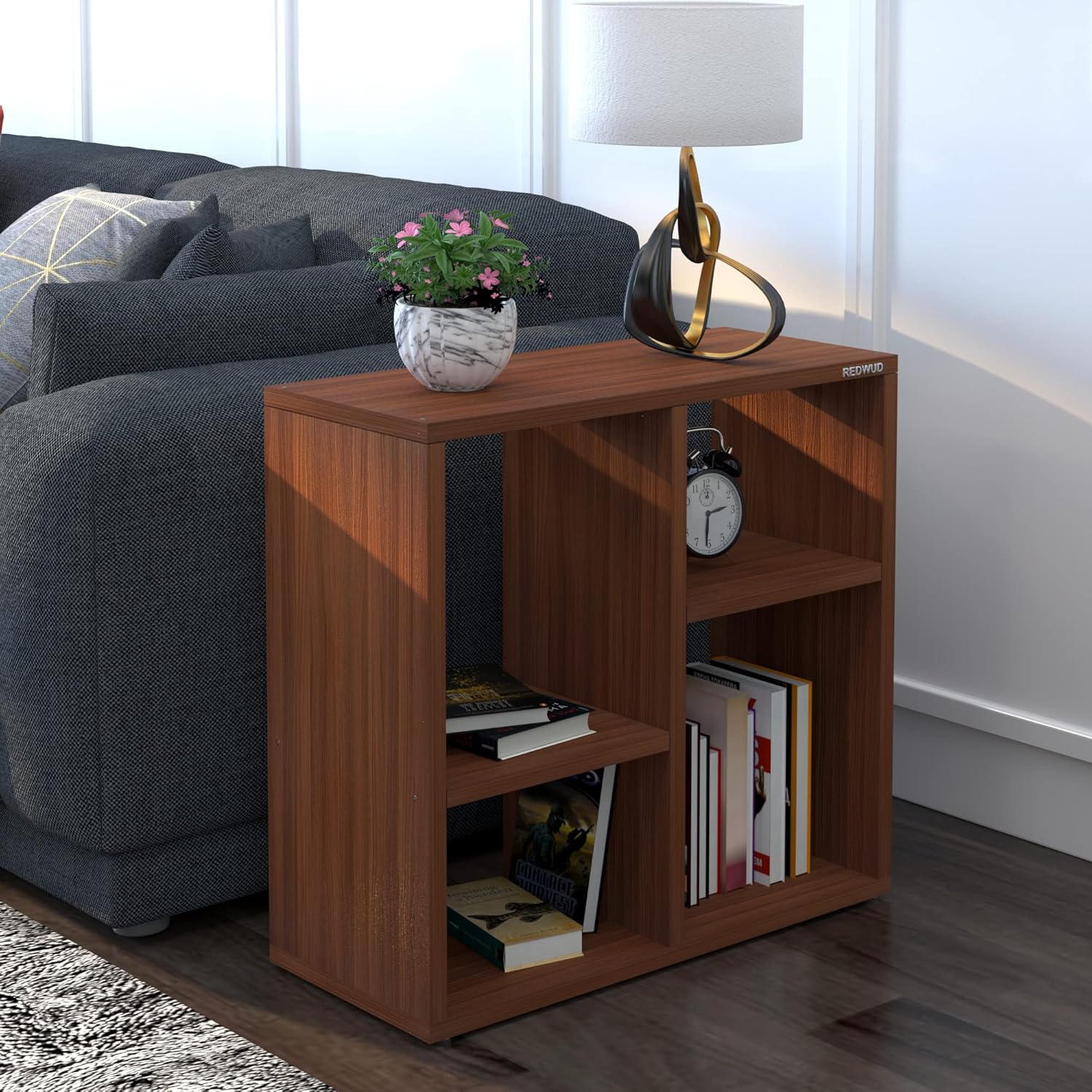 Redwud Jennifer Engineered Wood Bed Side Table/Sofa Side Table/End